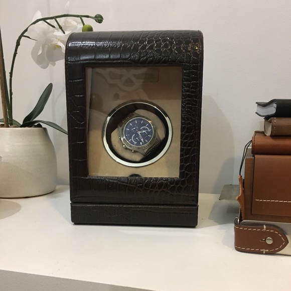 Renzo Romagnoli SINGLE WATCH WINDER BOX (New) - Picture 2 of 5